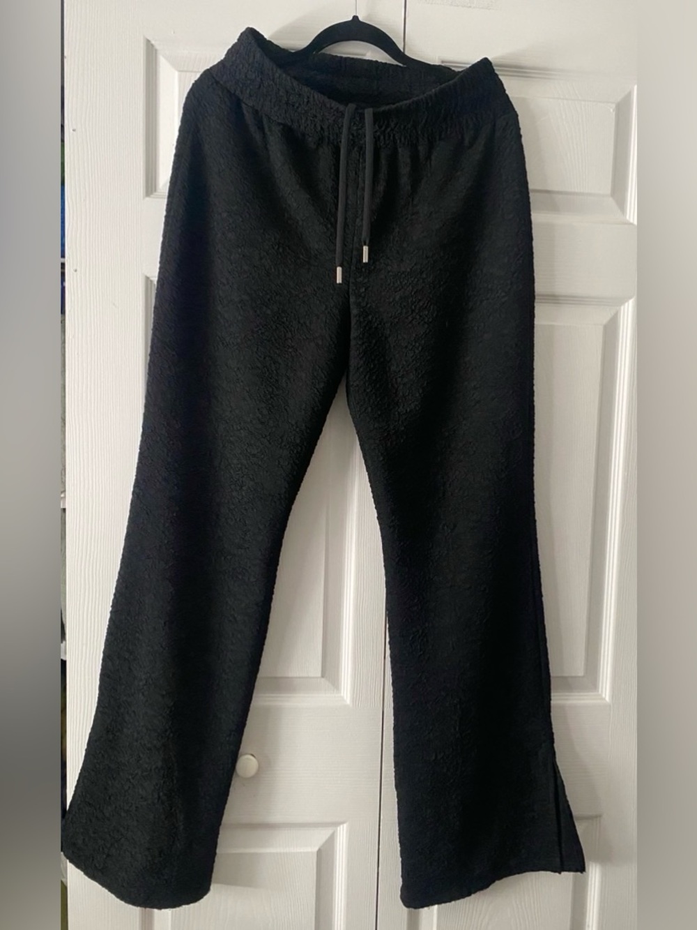 Manière De Voir Black Plush Lounge Pants
